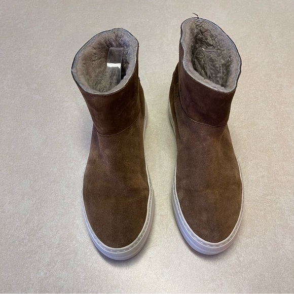 Boemos Fur Lined Suede Ankle Boots womens measures 9.1 inches inside sole 6.5-7 - Picture 6 of 9